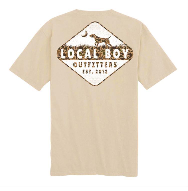 Local Boy® Men's S/S Latte Local Dog Old School T-Shirt Product Image