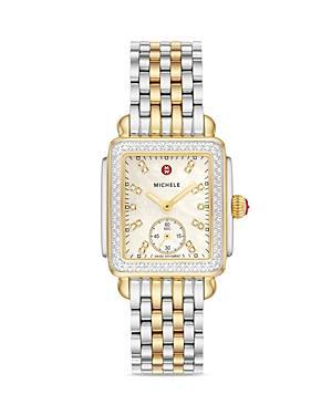 MICHELE Deco Mid Diamond Dial Bracelet Watch, 29mm Product Image