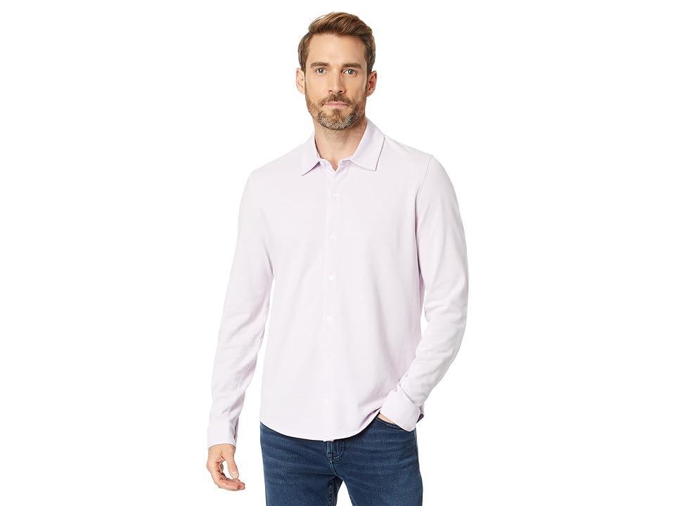 Vince Piqu Knit Button-Up Shirt Product Image