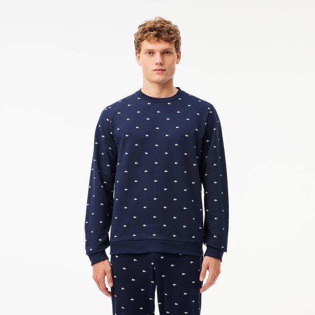 Crocodile Print Loungewear Sweatshirt Product Image