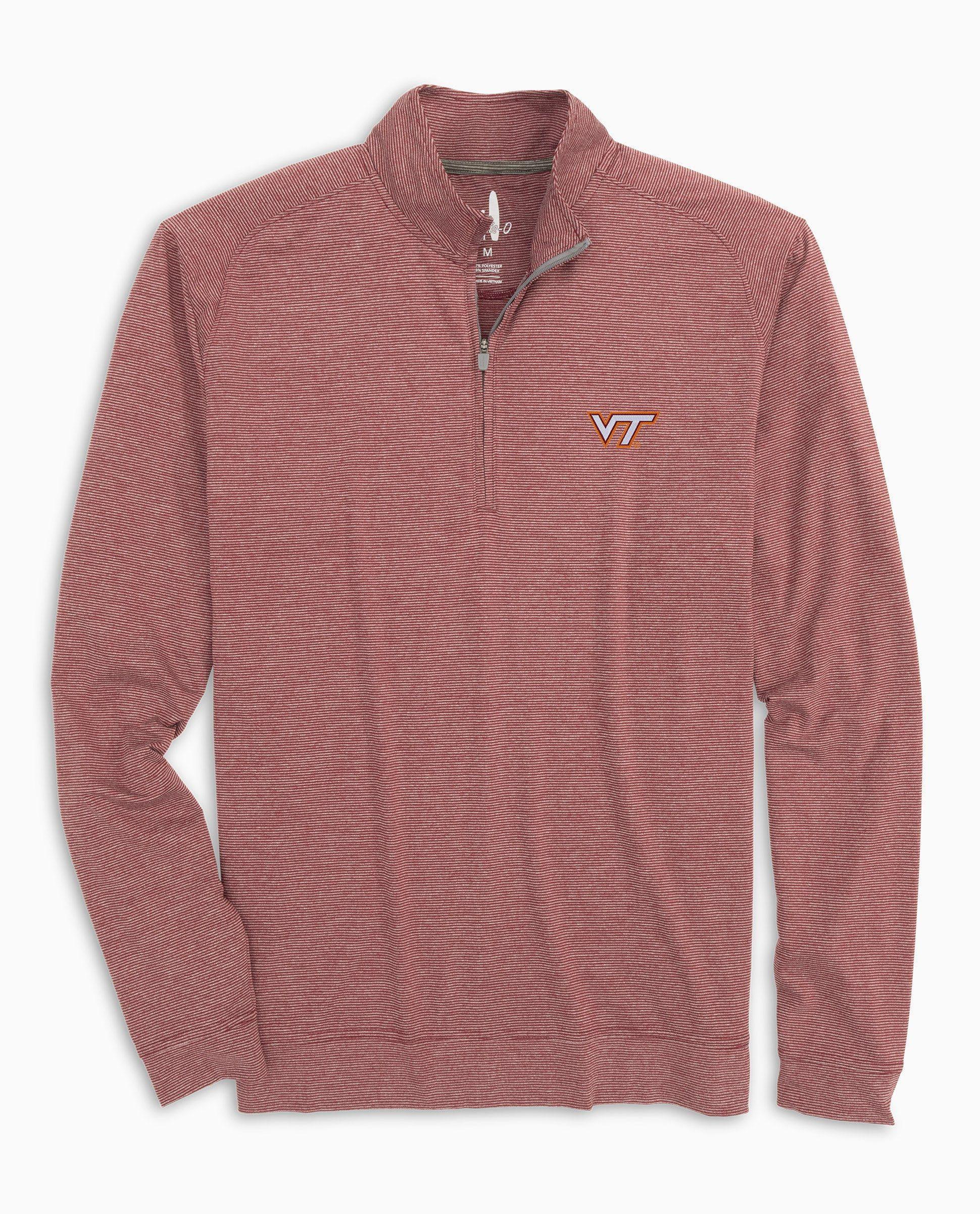 Virginia Tech Vaughn Striped Performance 1/4 Zip Product Image