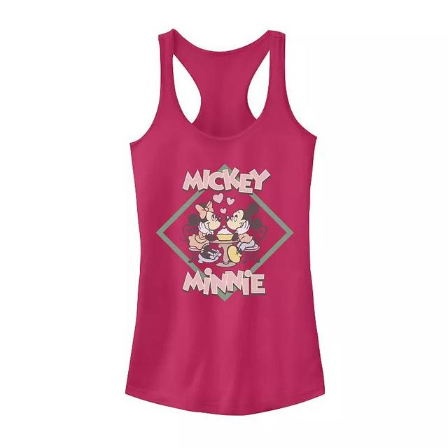 Disneys Mickey And Friends Valentines Day Mickey & Minnie Racerback Tank Top, Girls Product Image