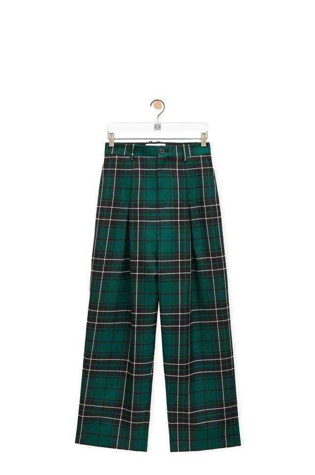 Low crotch trousers in wool Product Image