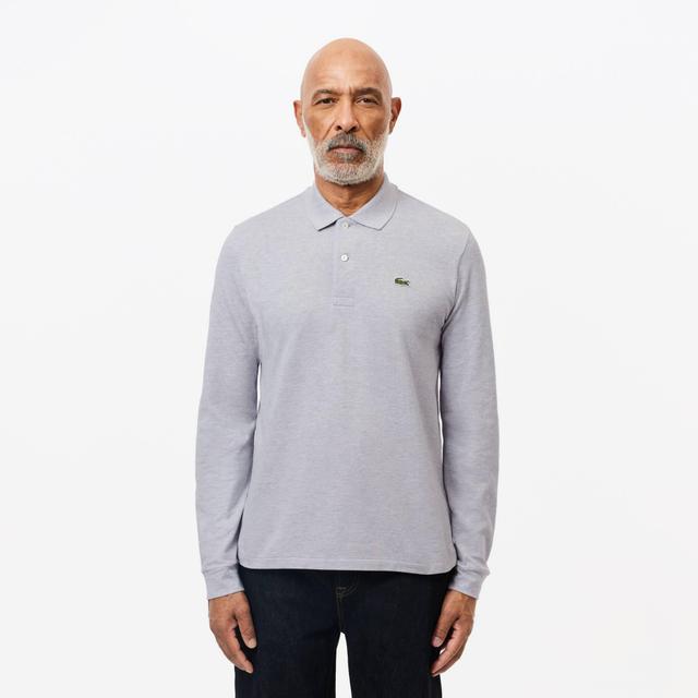 Original L.12.12 Long Sleeve Heathered Cotton Polo Shirt Product Image