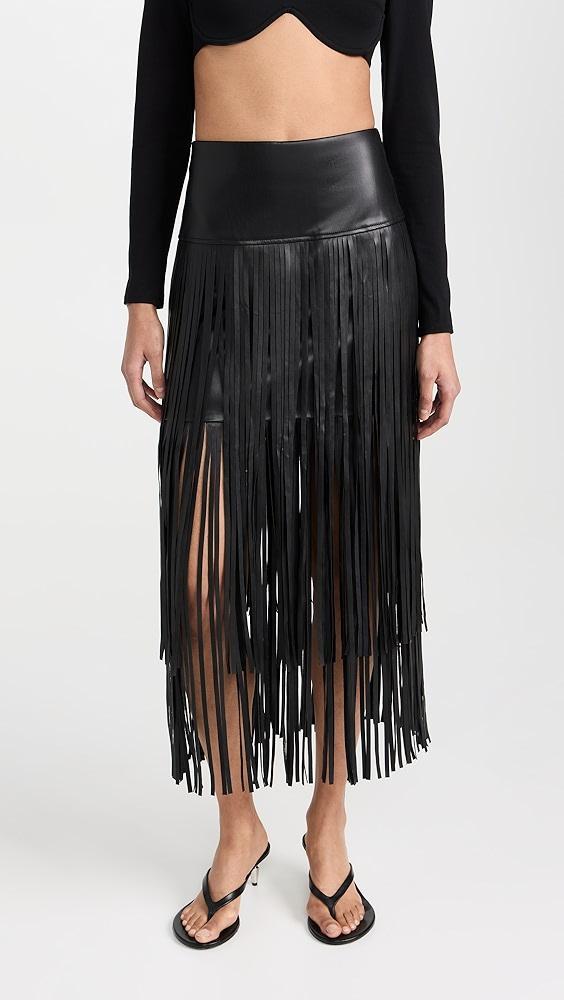 L'AGENCE Karolina Fringe Skirt | Shopbop Product Image