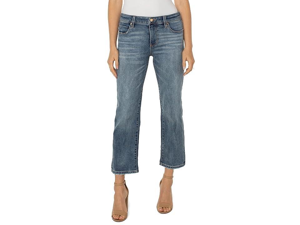 Liverpool Los Angeles 5-Pocket Style Cropped Flare Jeans Product Image