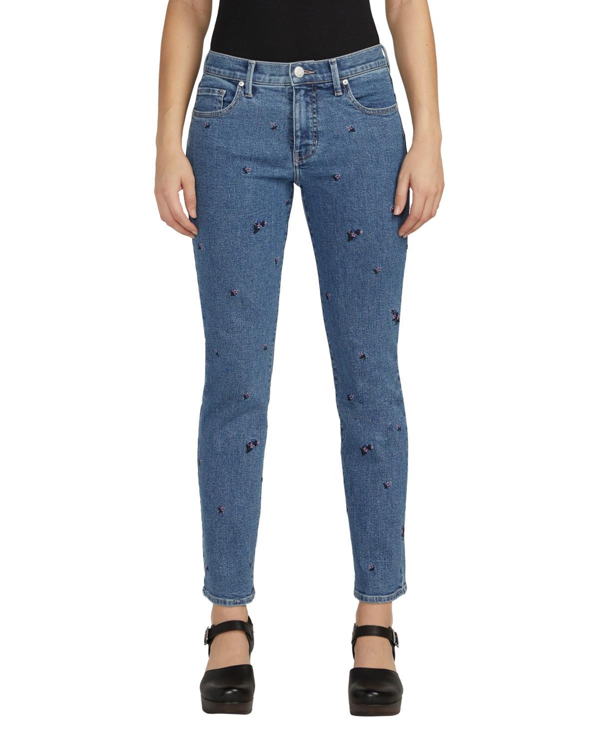 Jag Jeans Cassie Mid-Rise Slim Straight Leg Jeans Product Image