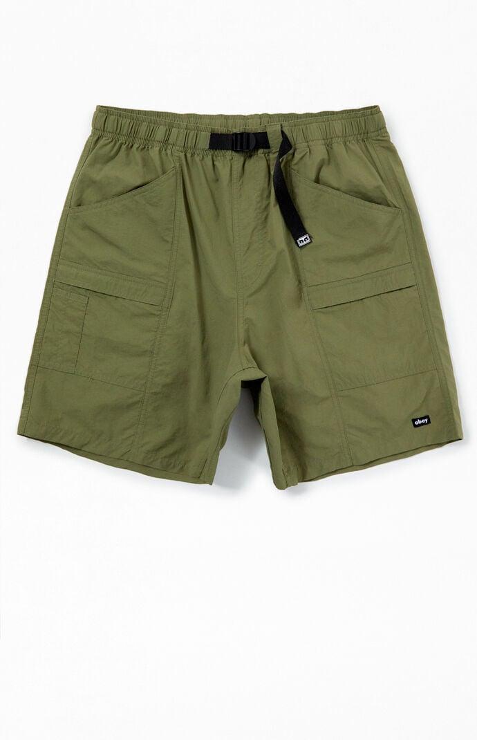 Obey Mens Route Nylon Shorts Product Image