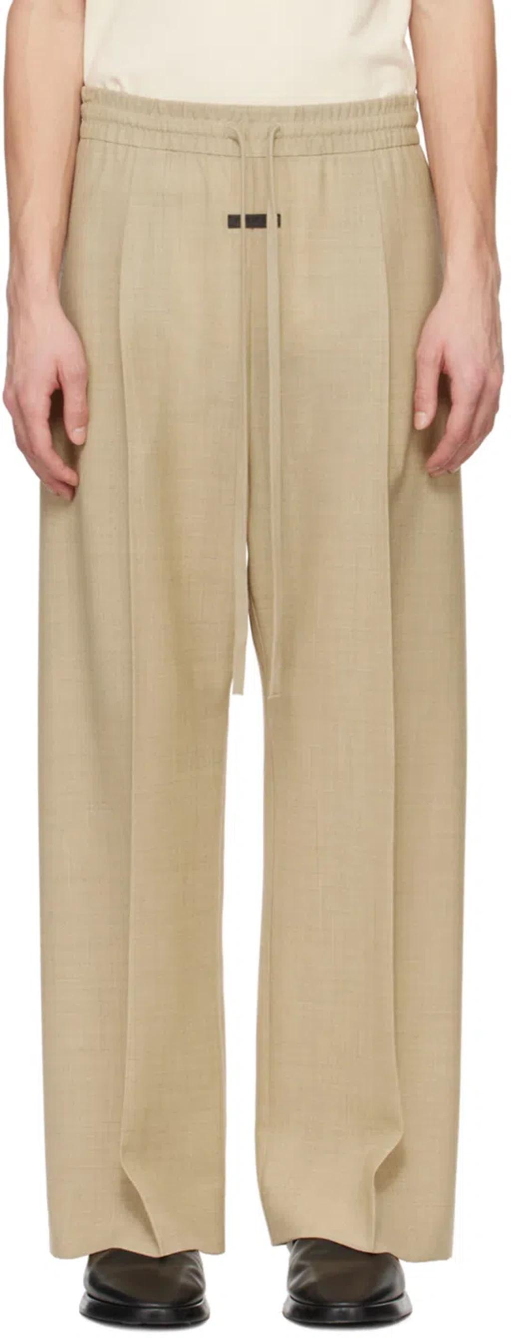 FEAR OF GOD Wide-leg Wool Trousers In Neutrals Product Image