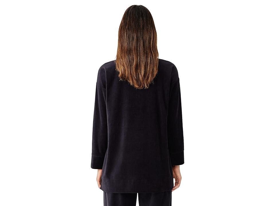 Eileen Fisher Crew Neck Tunic (Nocturne) Women's Clothing Product Image