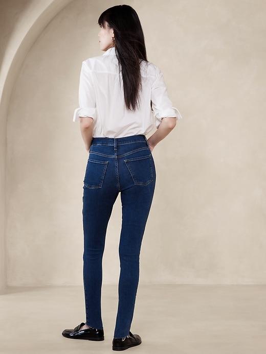 High-Rise Skinny Raw-Hem Jean Product Image