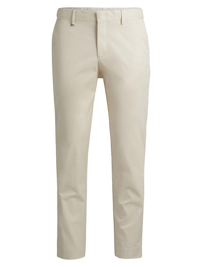 Mens Slim-Fit Trousers in Stretch Cotton Product Image