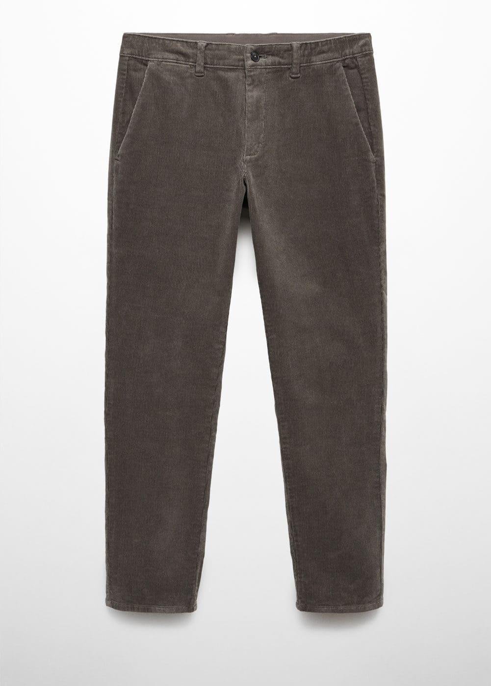 MANGO MAN - Micro-corduroy slim-fit pants greyMen Product Image