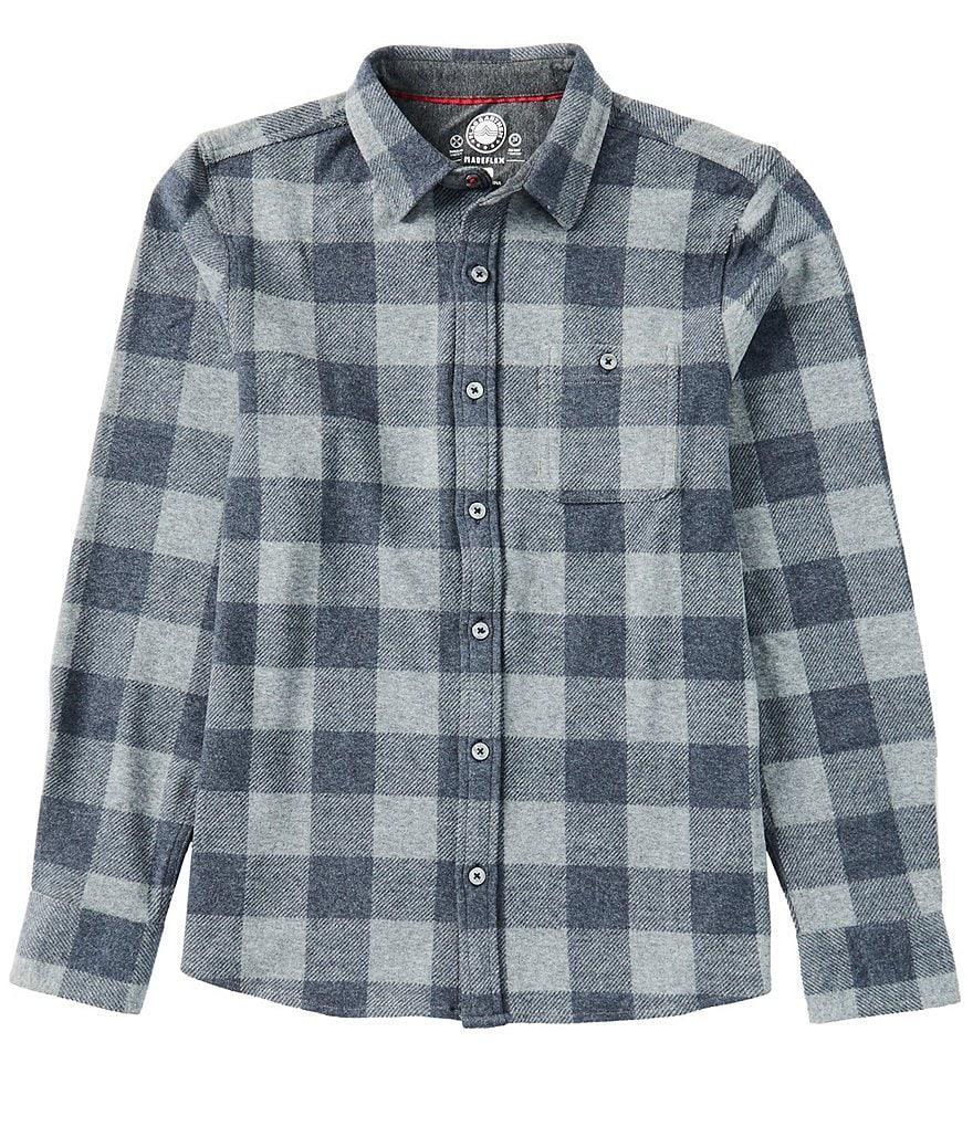 Flag and Anthem Thatch Madeflex Performance Hero Knit Long Sleeve Plaid Flannel Shirt Product Image