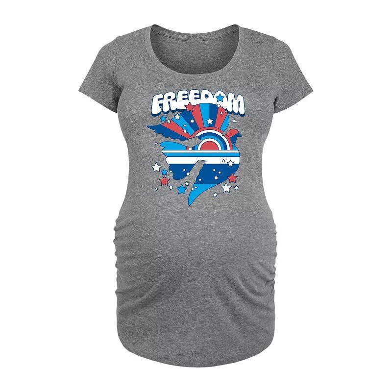 Maternity Freedom Dove Graphic Tee, Womens Product Image