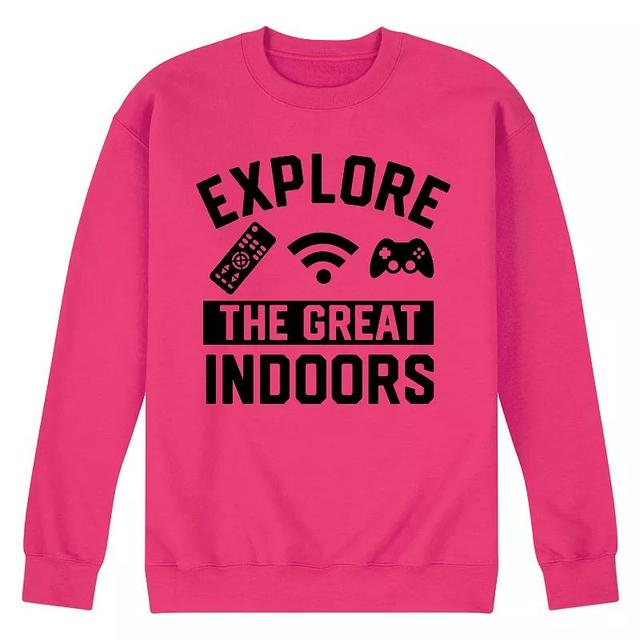 Mens The Great Indoors Fleece Sweatshirt Grey Gray Product Image