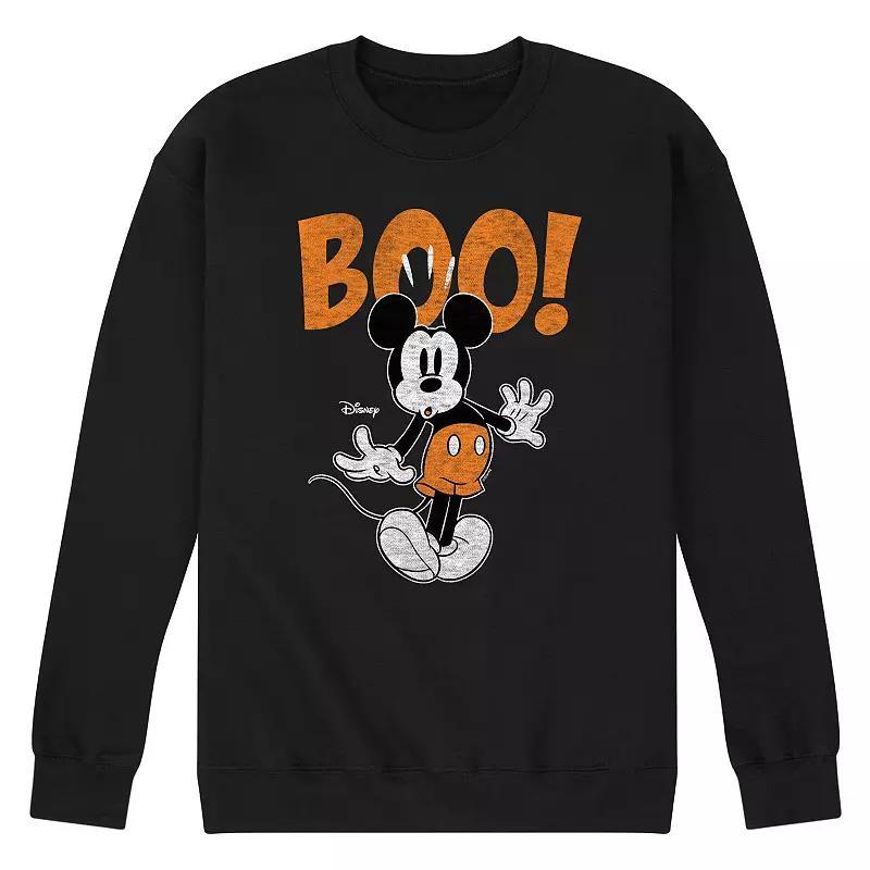 Disneys Mickey Mouse Mens Scared Boo Fleece Sweatshirt Product Image