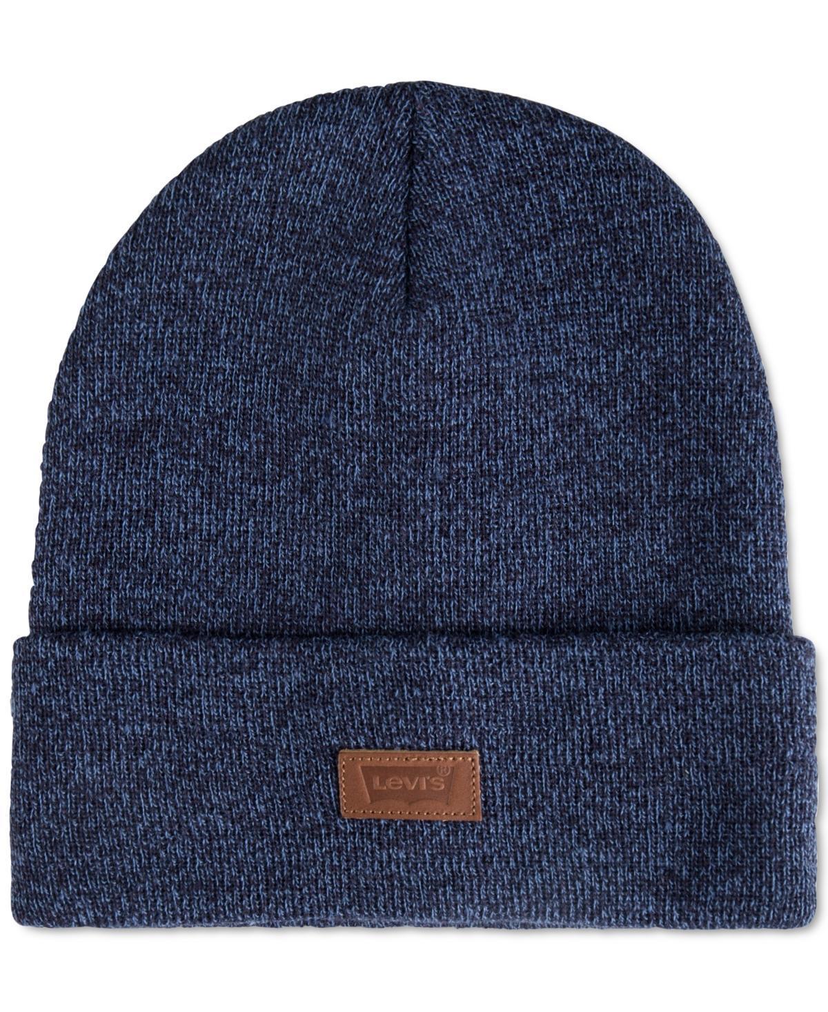 Levis All Season Comfy Leather Logo Patch Hero Beanie Product Image