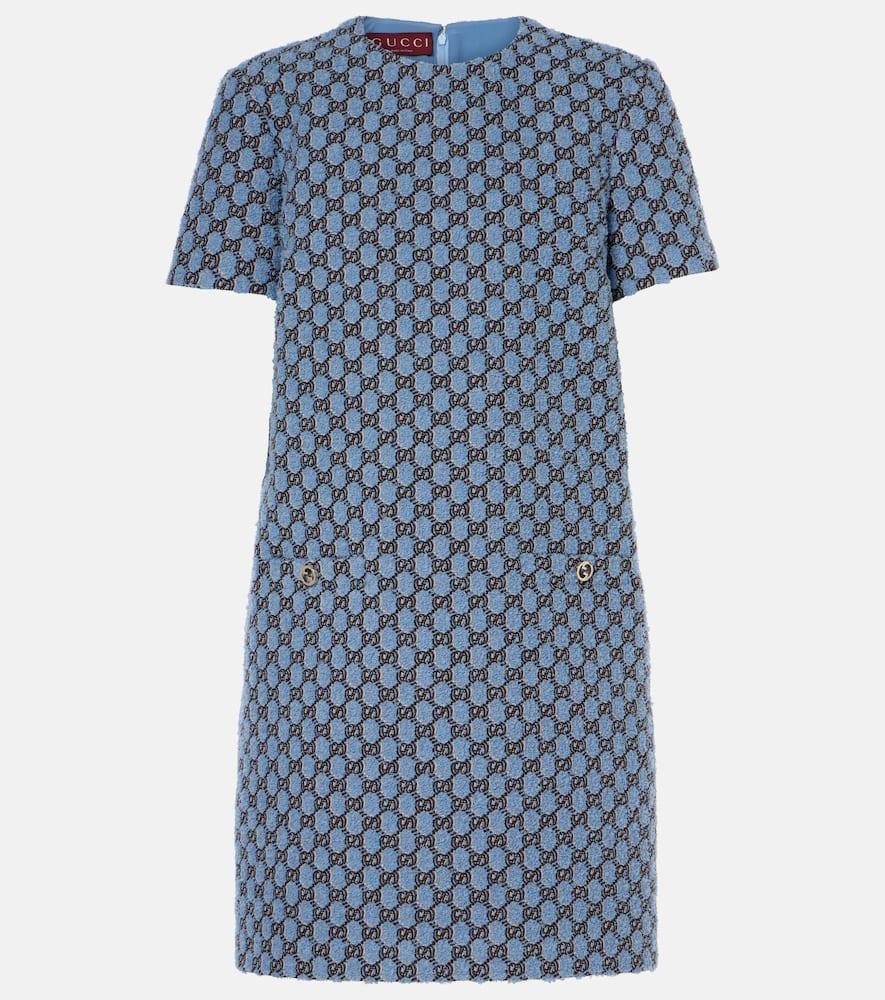 Shadow Gg Patterned Dress In Blau Product Image