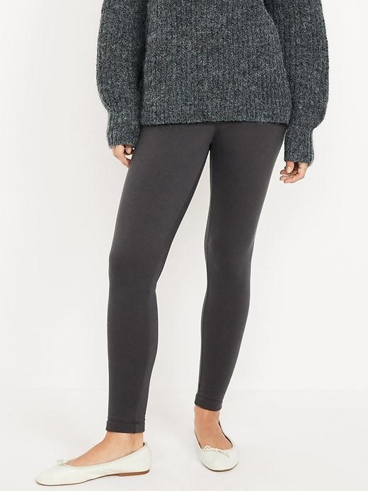 High-Waisted Fleece-Lined Leggings 2-Pack product image