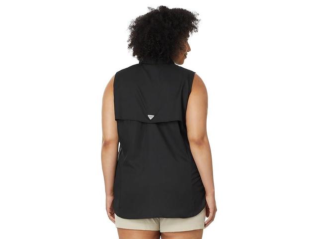 Columbia Plus Size Tamiami Sleeveless Shirt (Black) Women's Sleeveless Product Image