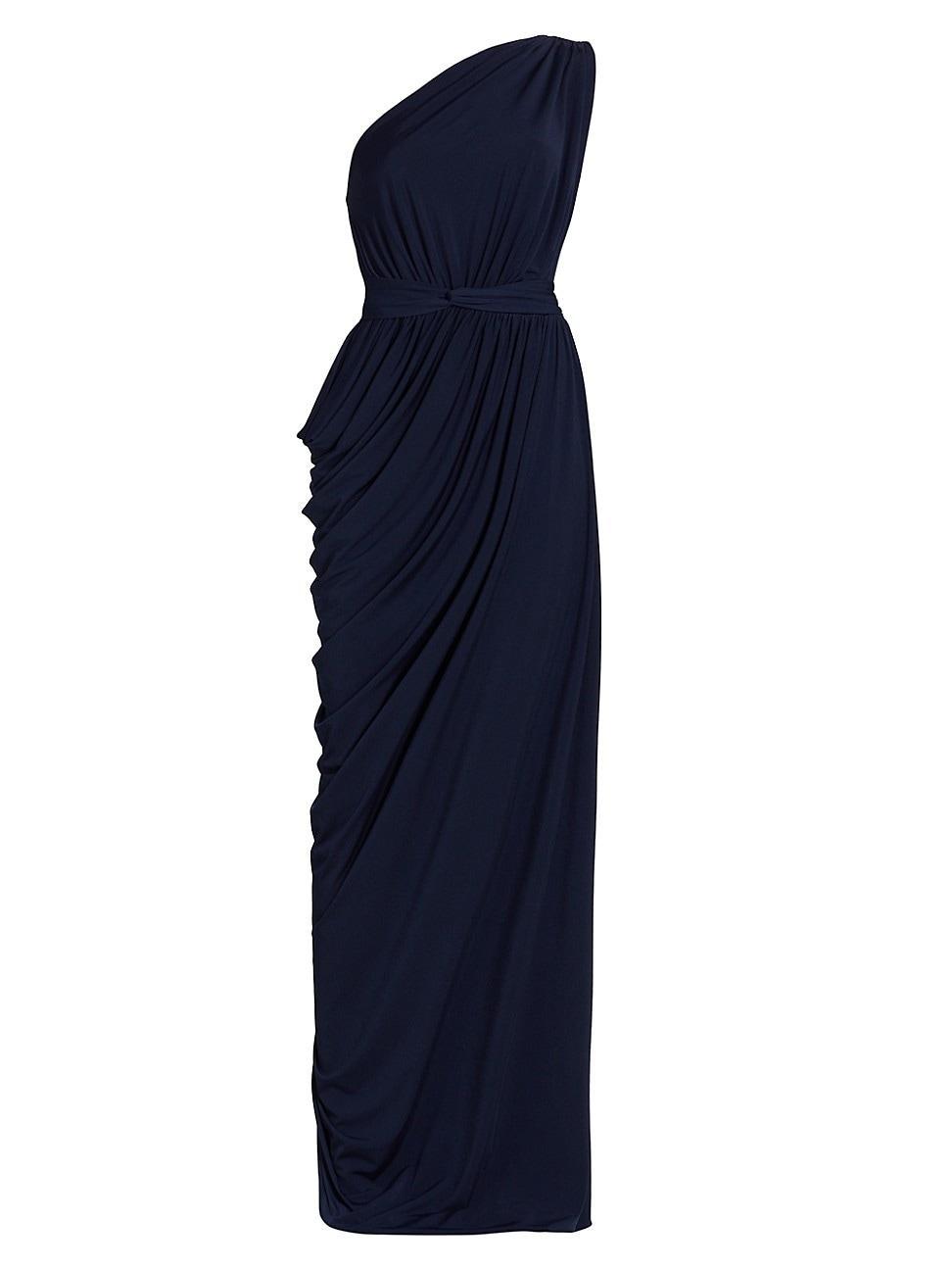 Womens Eternity One-Shoulder Draped Gown Product Image