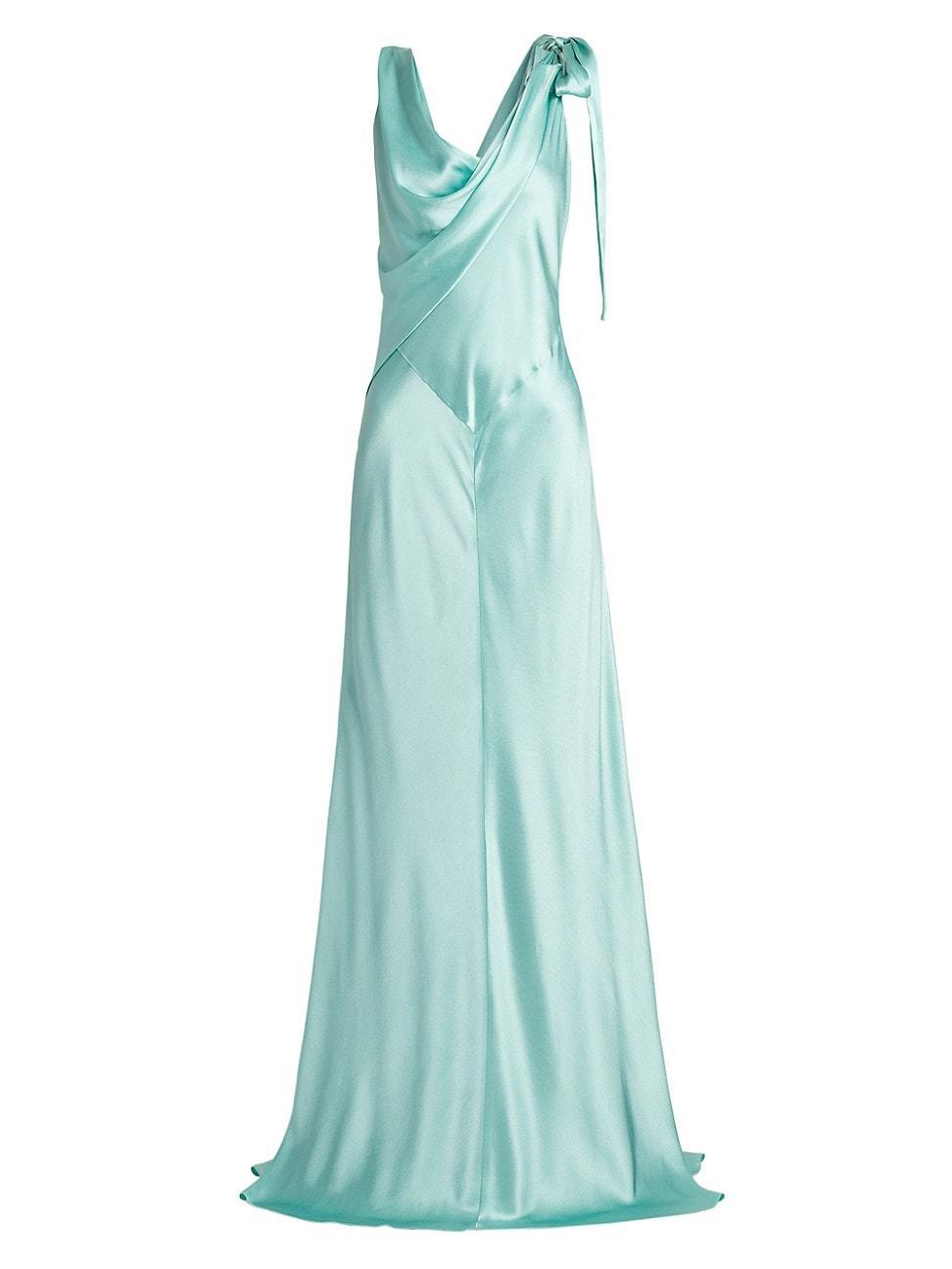 Womens Bias-Cut Satin Gown Product Image