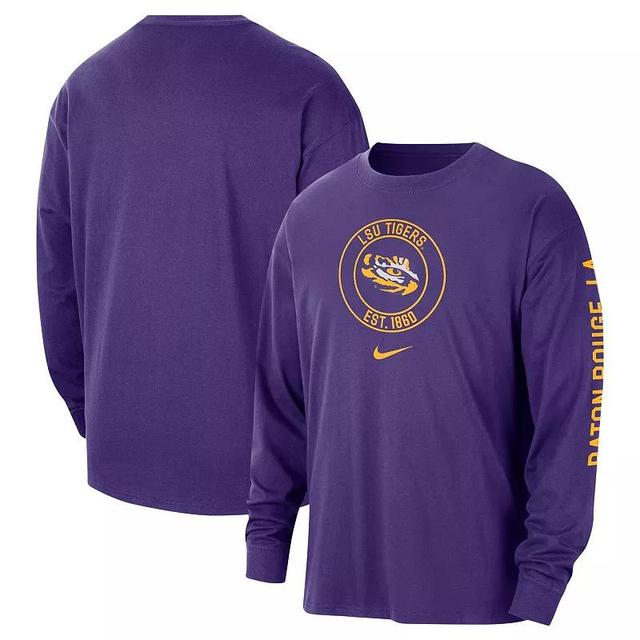 Mens Nike LSU Tigers Heritage Max90 Long Sleeve T-Shirt Product Image