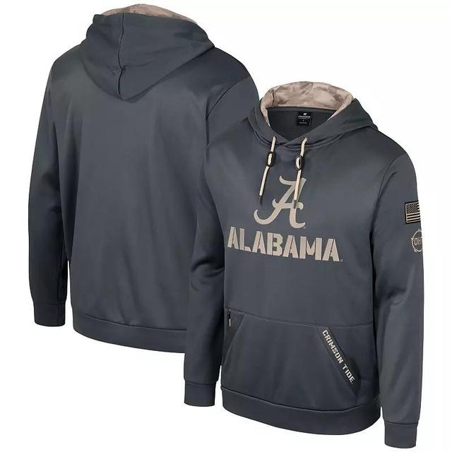 Mens Colosseum Charcoal Georgia Bulldogs OHT Military Appreciation Pullover Hoodie Product Image