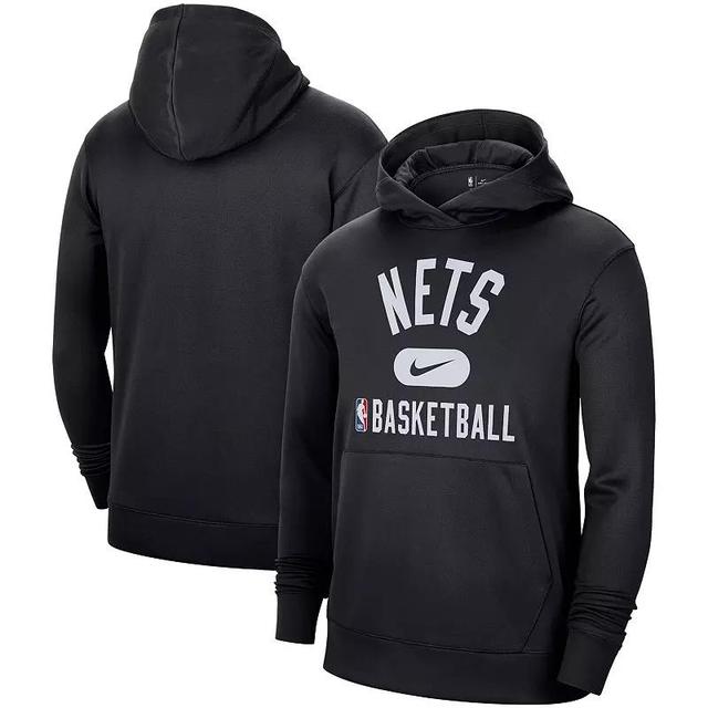 Mens Nike Brooklyn Nets 2021-2022 Spotlight On Court Performance Practice Pullover Hoodie Product Image