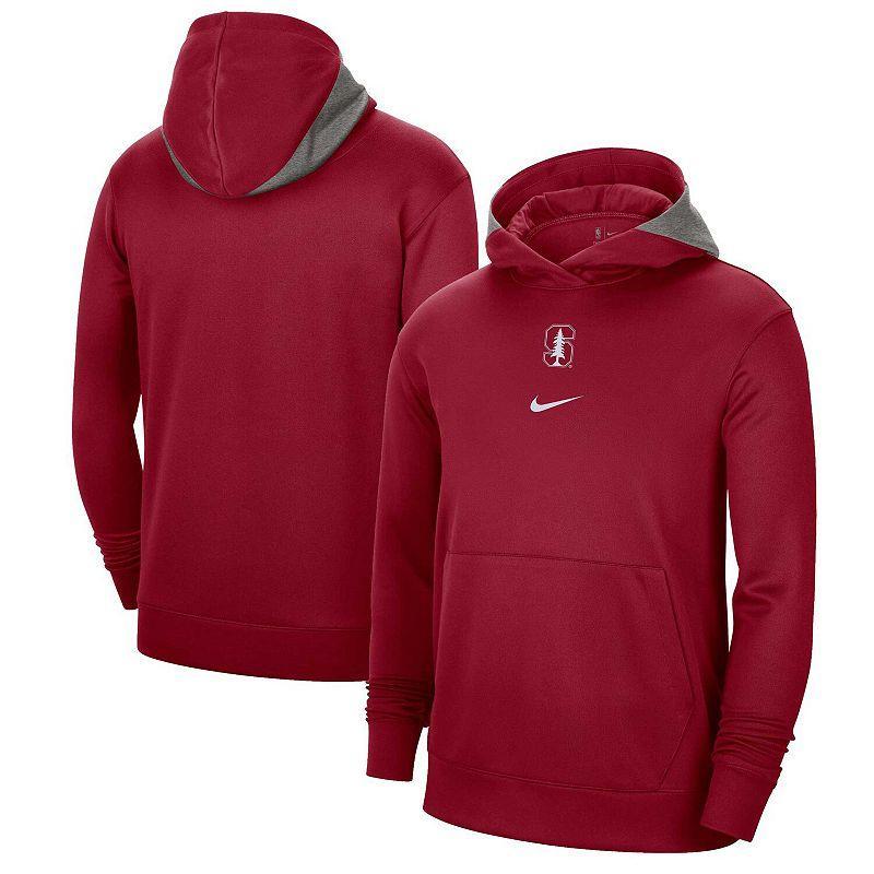 Mens Nike Cardinal Stanford Cardinal Team Basketball Spotlight Performance Pullover Hoodie Product Image