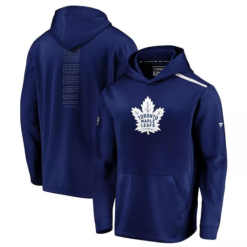 Mens Fanatics Branded Blue Toronto Maple Leafs Authentic Pro Rinkside Pullover Hoodie Product Image