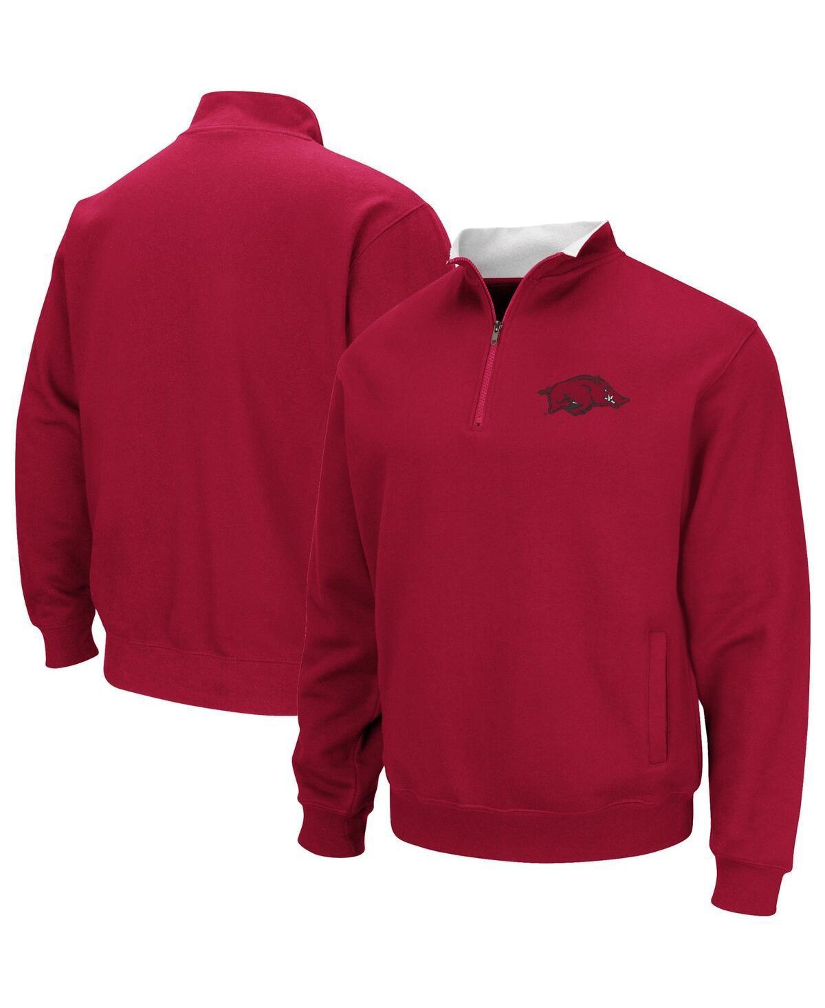 Mens Colosseum Crimson Indiana Hoosiers Big & Tall Tortugas Logo Quarter-Zip Sweatshirt Product Image