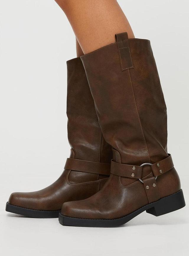 Wrecked Western Boots Brown Product Image