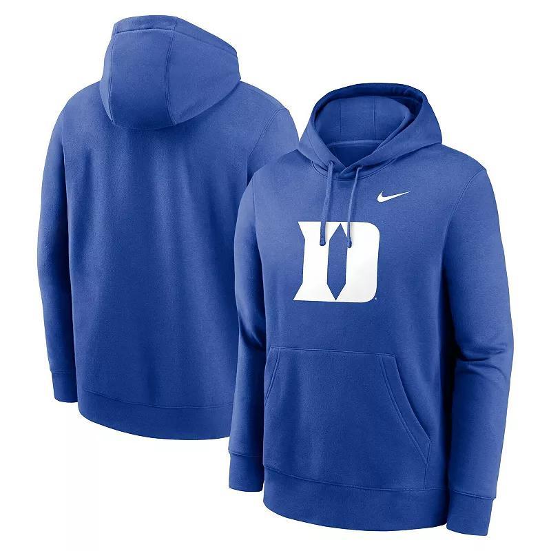 Mens Nike Royal Duke Devils Primetime Evergreen Club Fleece Pullover Hoodie Product Image