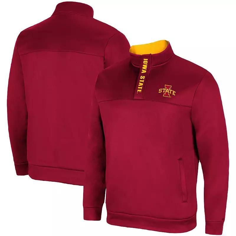 Mens Colosseum Cardinal Iowa State Cyclones No Tomorrow Quarter-Zip Jacket Product Image