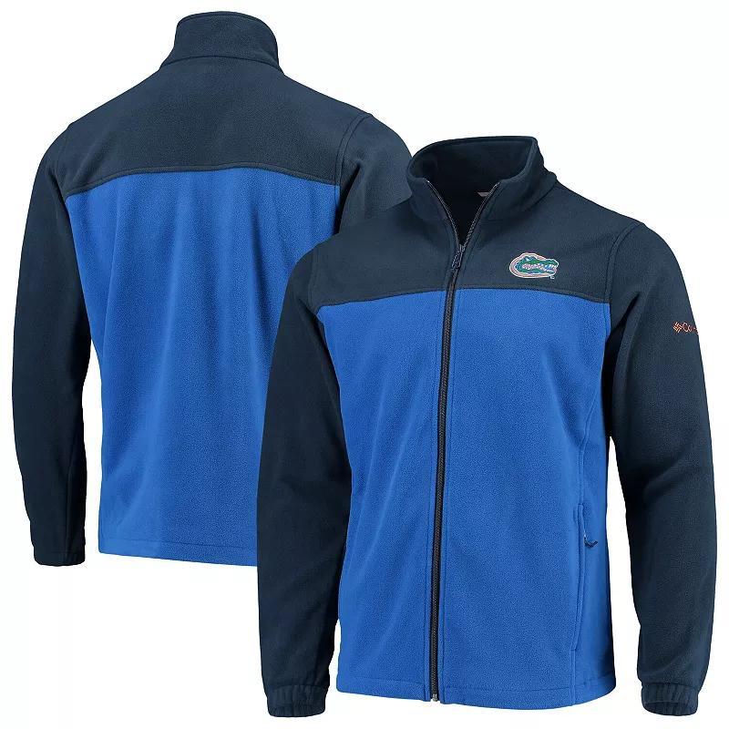 Mens Columbia /Royal Florida Gators Flanker III Fleece Team Full-Zip Jacket Blue Product Image