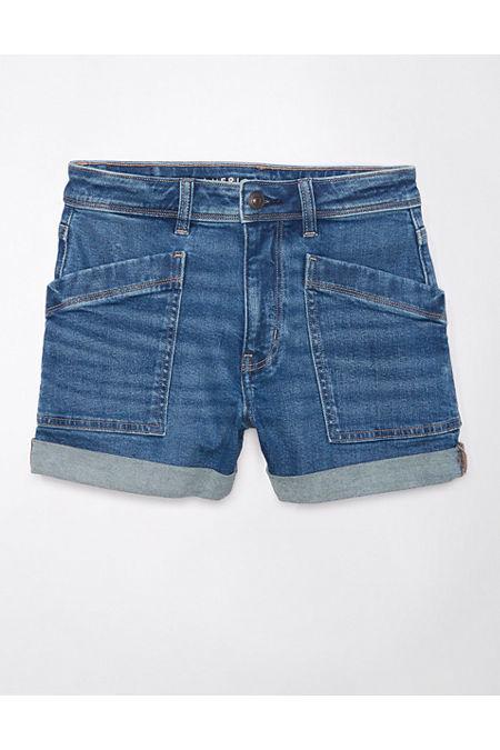 AE Stretch Denim Mom Short Womens Product Image