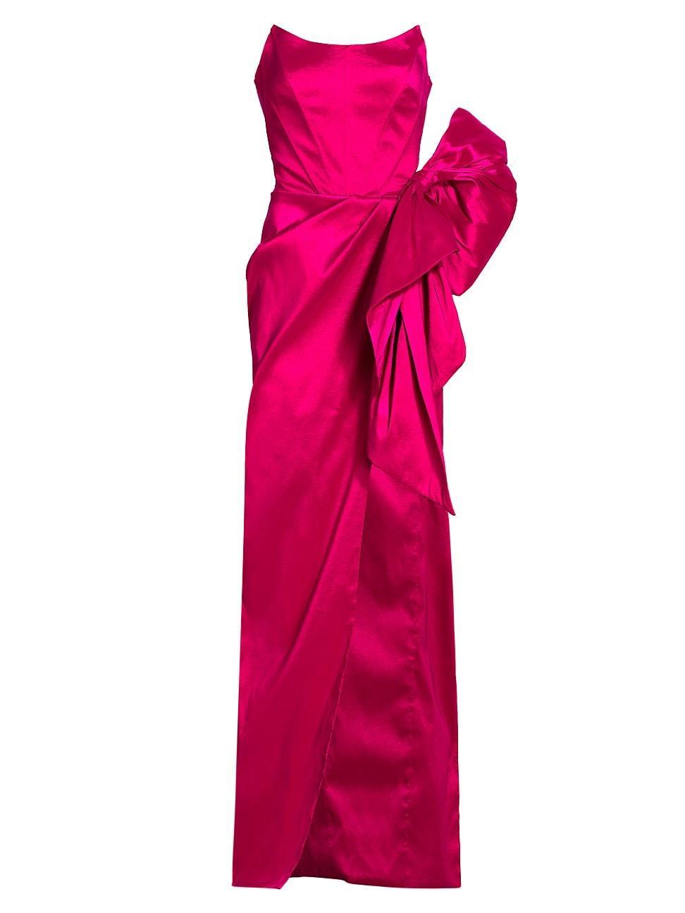 Womens Collette Strapless Bow Column Gown Product Image