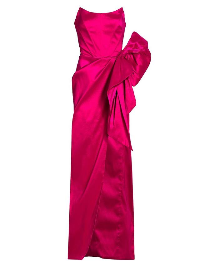 Womens Collette Strapless Bow Column Gown Product Image