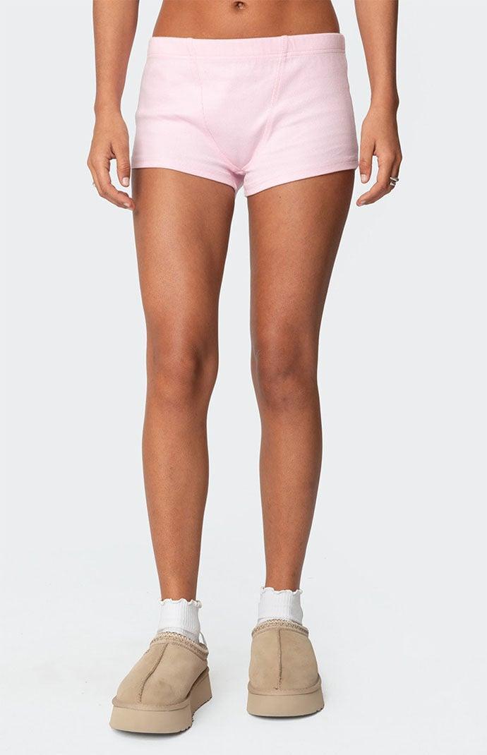 Edikted Womens Rebekah Ribbed Shorts Product Image