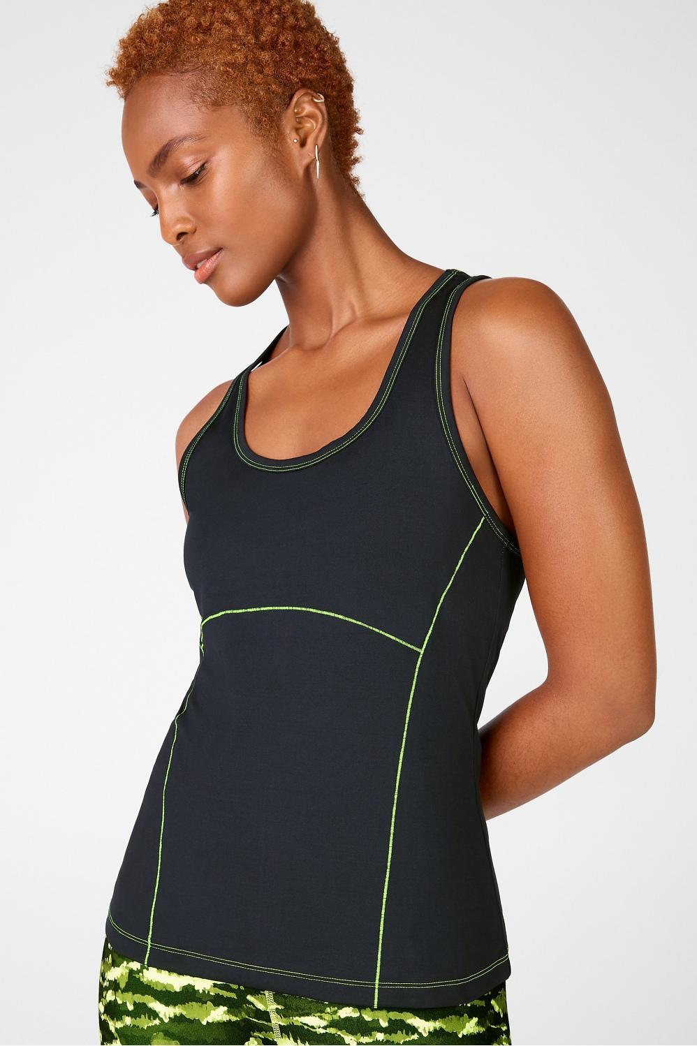 Fabletics Phoenix Racerback Tank Womens green Size XS Product Image