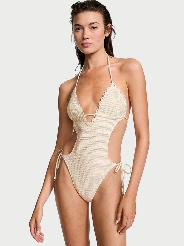 Crochet Monokini One-Piece Swimsuit Product Image