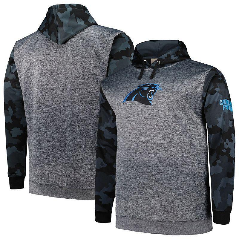 Mens Fanatics Branded Heather Carolina Panthers Camo Pullover Hoodie Grey Product Image