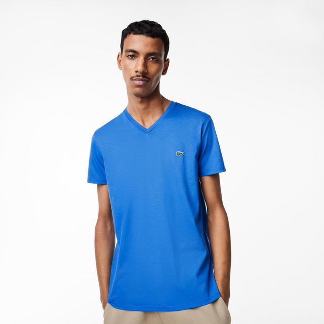 Men's V-Neck Pima Cotton Jersey T-Shirt Product Image