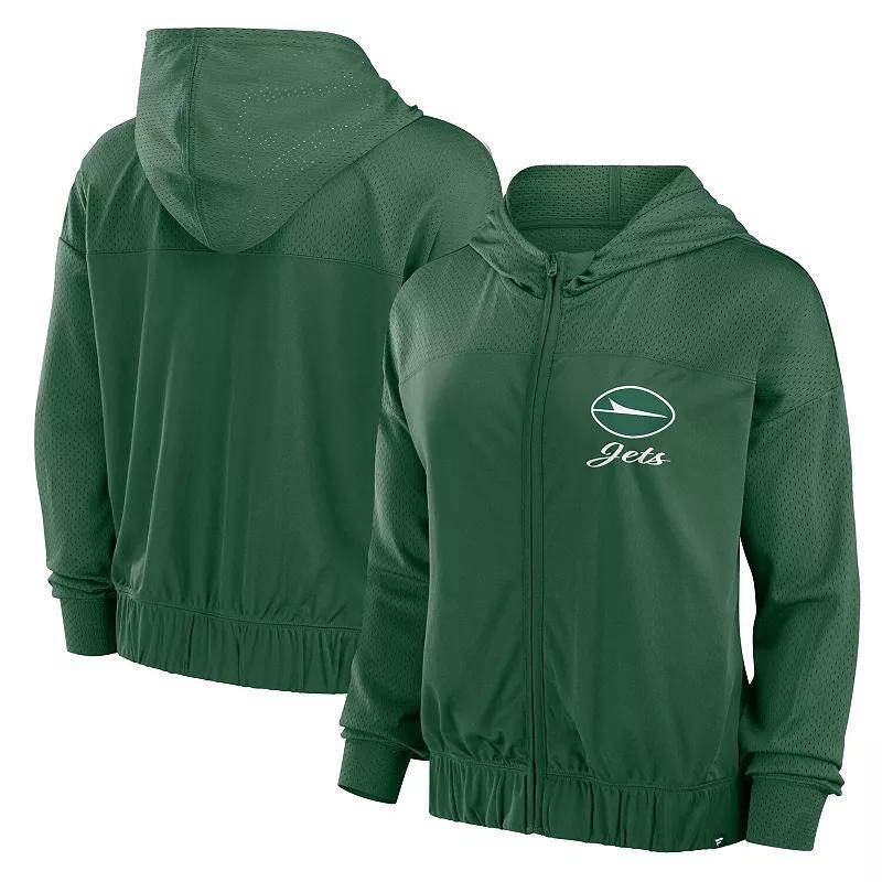 Womens Fanatics New York Jets Script Lock Full-Zip Hoodie Product Image