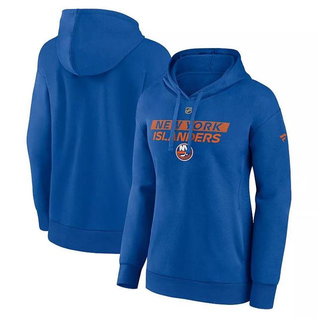 Womens Fanatics Royal New York Islanders Authentic Pro Core Primary Fleece Pullover Hoodie Product Image