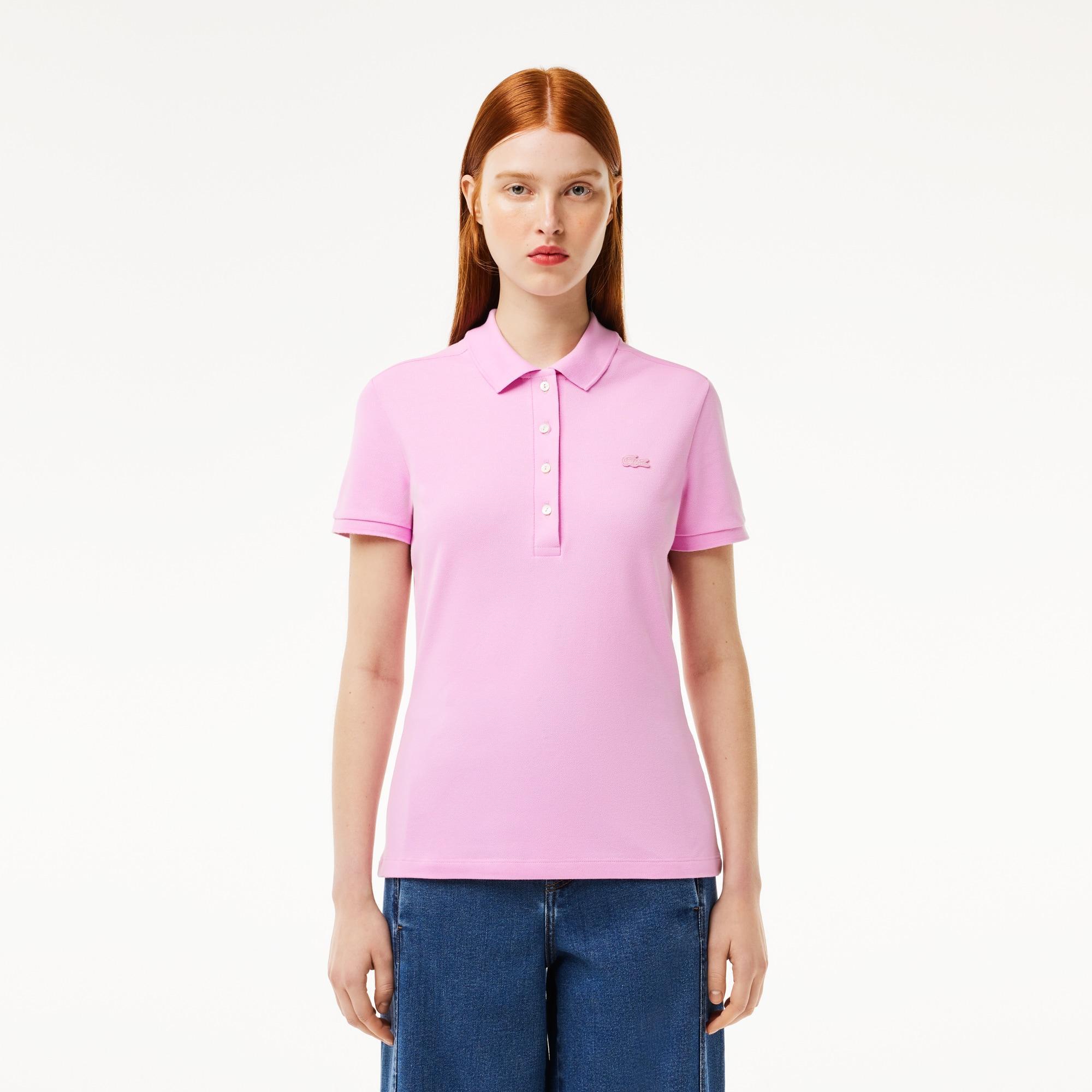 L.12.D Slim Fit Stretch Mini Piqué Polo Shirt Product Image