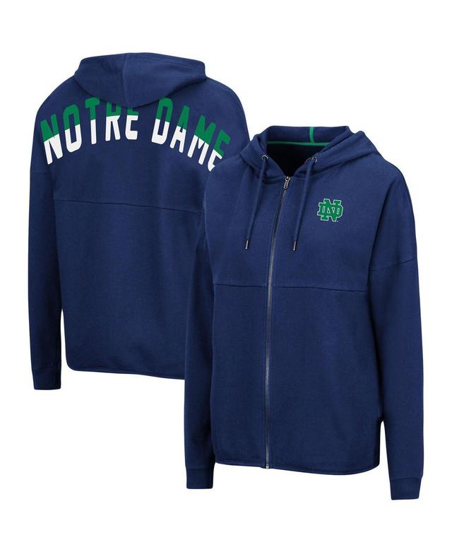 Colosseum Womens Notre Dame Fighting Irish Two-Hit Full-Zip Hoodie Product Image