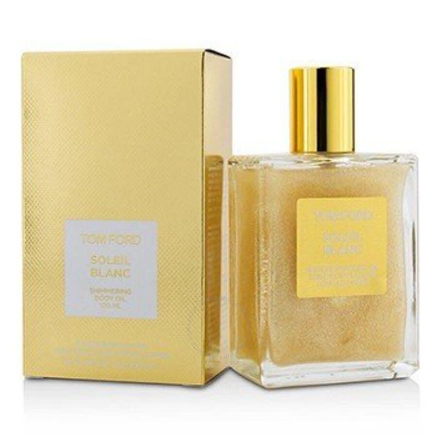 TOM FORD Ladies Soleil Blanc Shimmering Body Oil 3.4 oz Bath & Body 888066047784 In Erin / Gold / Platinum / White Product Image